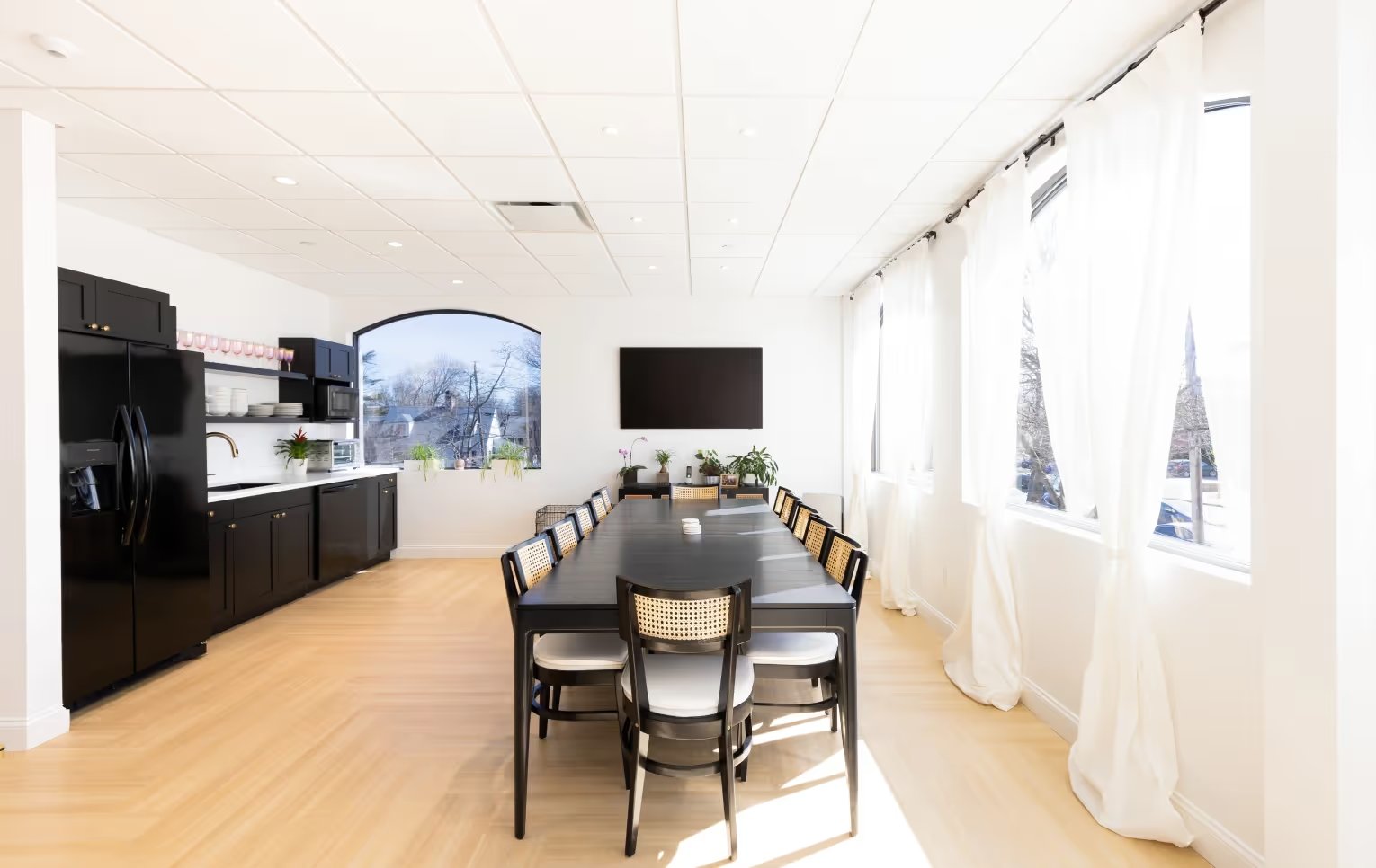 Staff break room and dining area