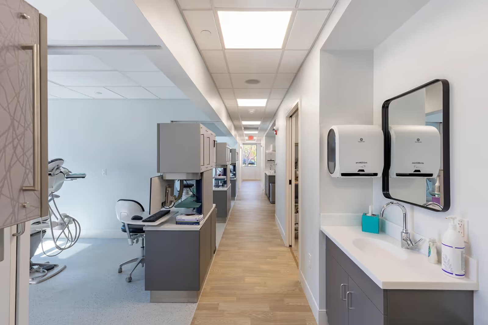 Renovated interior space at Inspire Dental of Maine