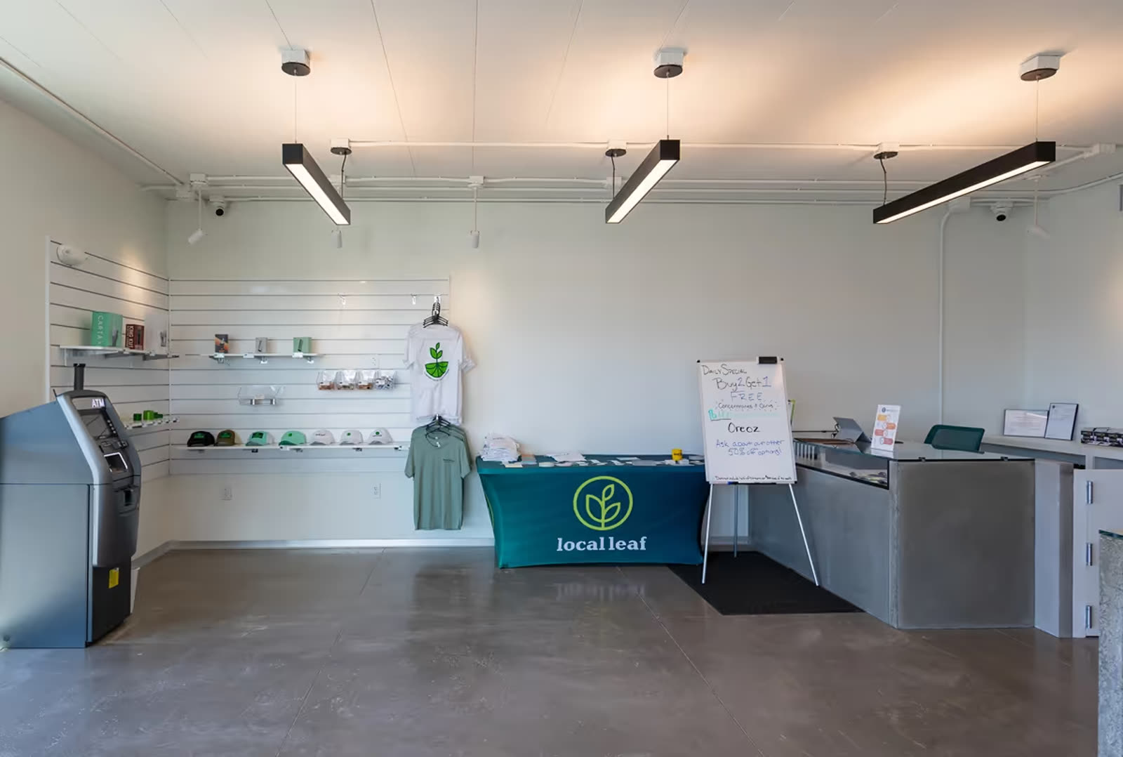 Back-of-house area at Local Leaf
