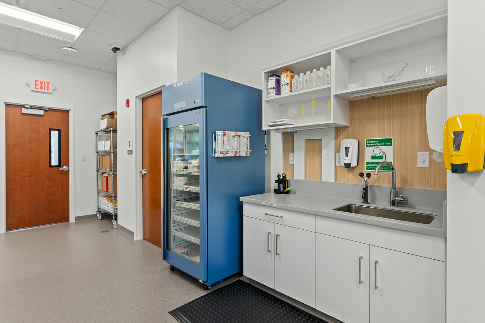 Finished interior of the MaineHealth retail pharmacy
