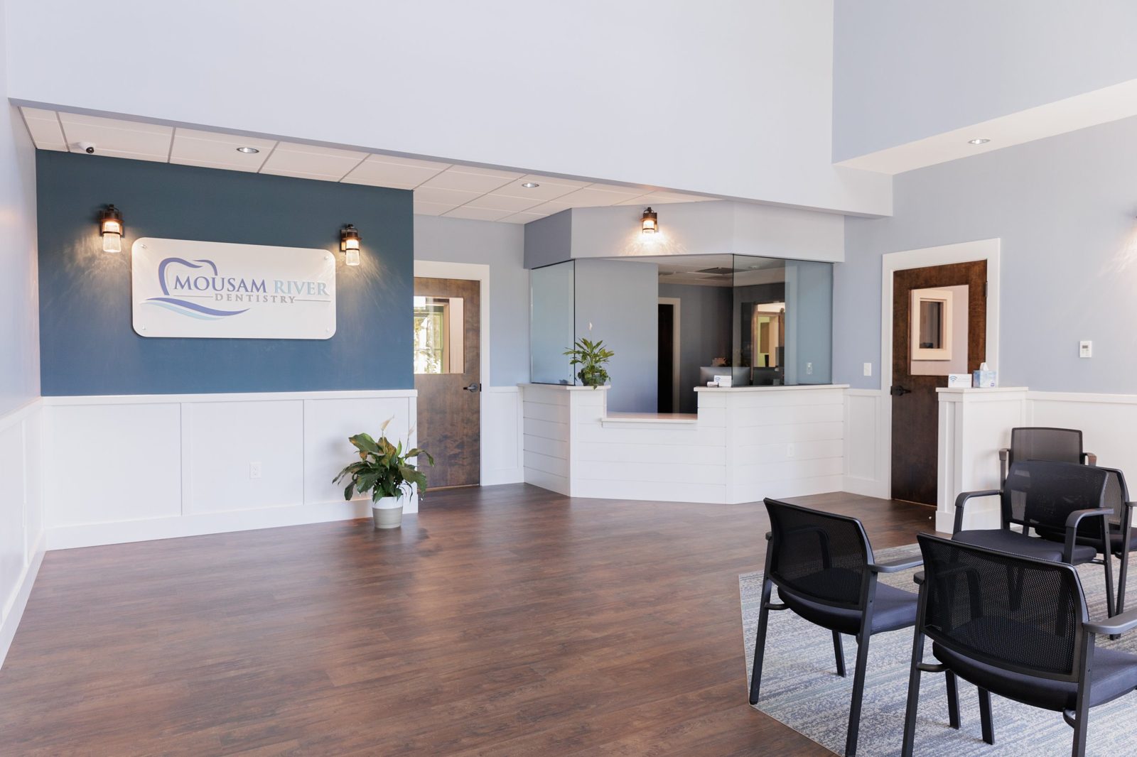 Mousam River Dentistry reception and waiting area
