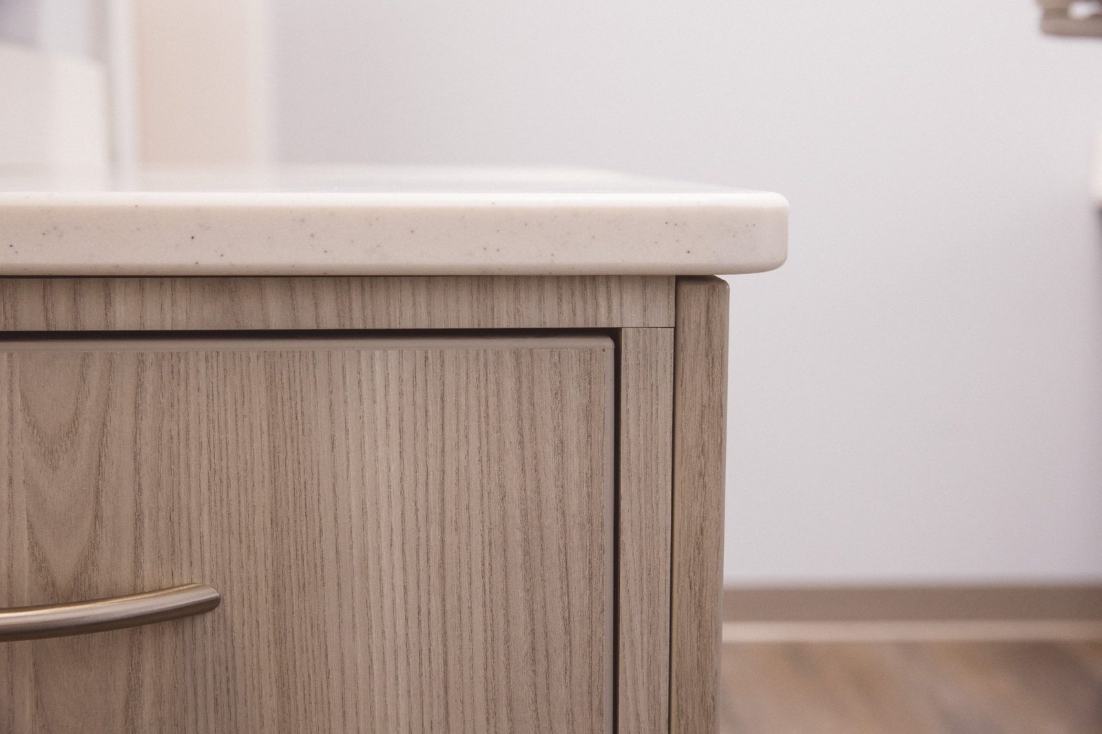 Custom millwork and countertop detail