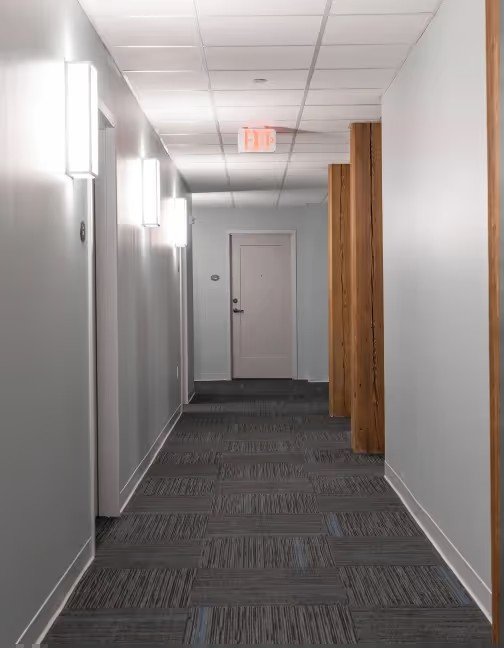 Residential corridor serving the new housing units