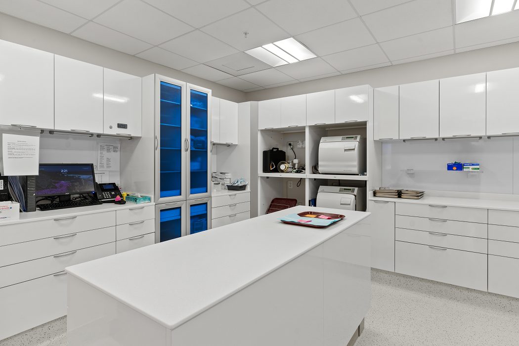 Lab and instrument processing area