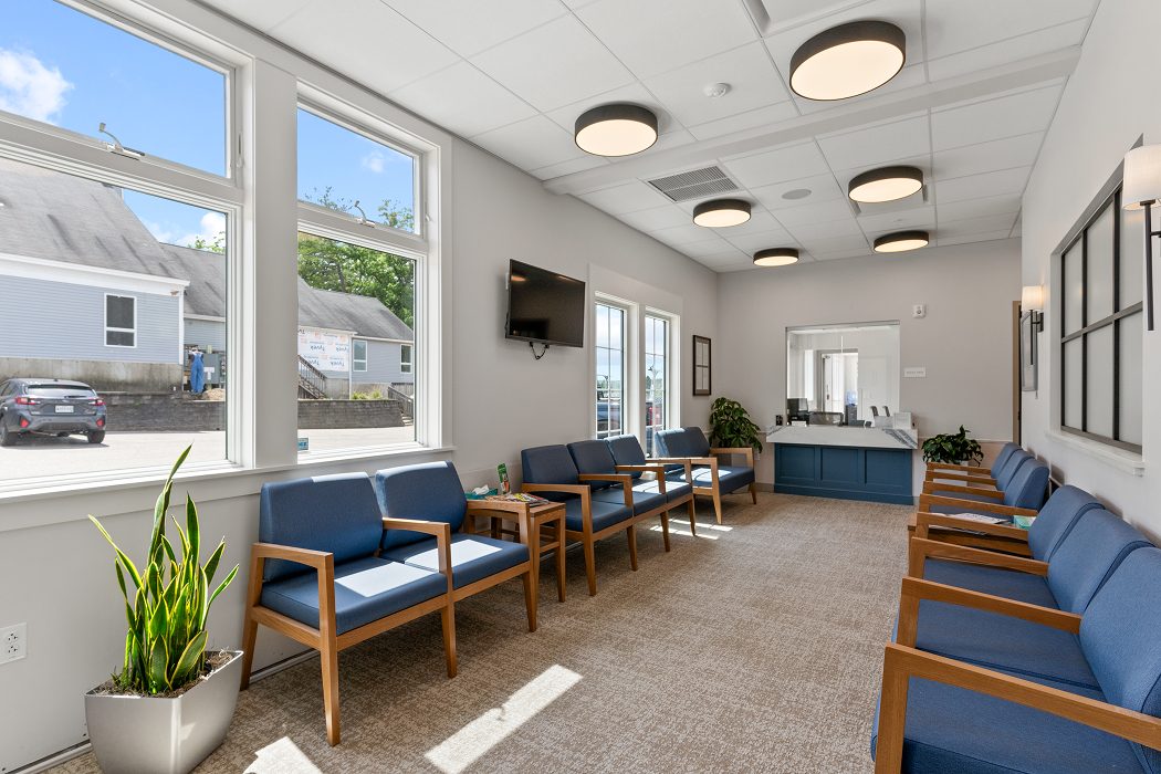Reception desk at Southern Maine Oral & Maxillofacial Surgery