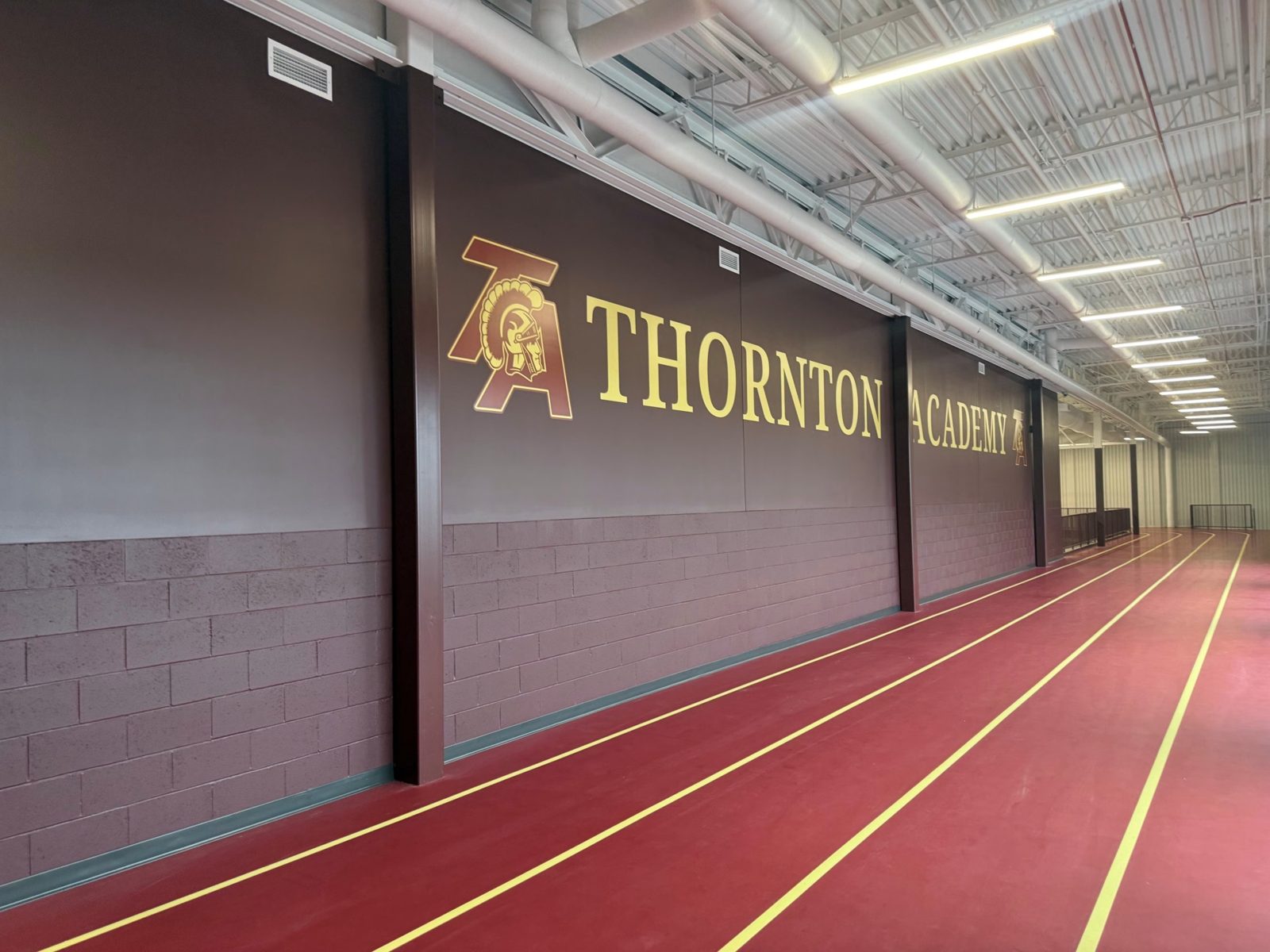 Indoor running track at Miles Field House
