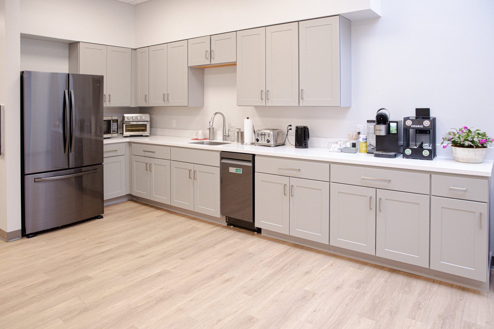 Employee break room and kitchenette